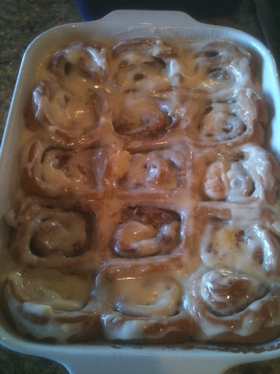 Completed Cinnamon Rolls stone ground, whole wheat, wheat flour, oats, gluten fee, baking recipes, flour, gluten free recipes, oatmeal