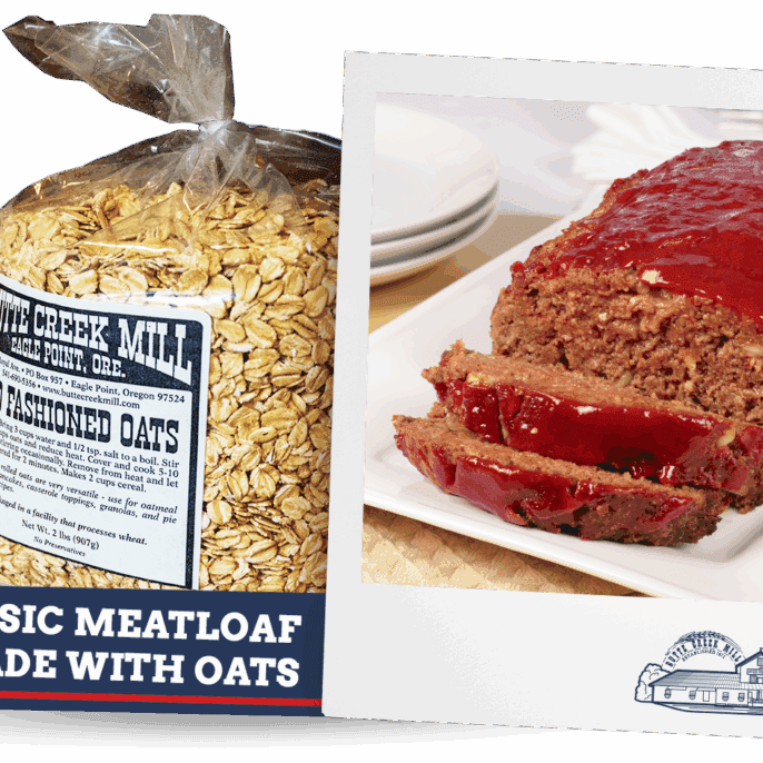 Classic Meatloaf Made with Oats